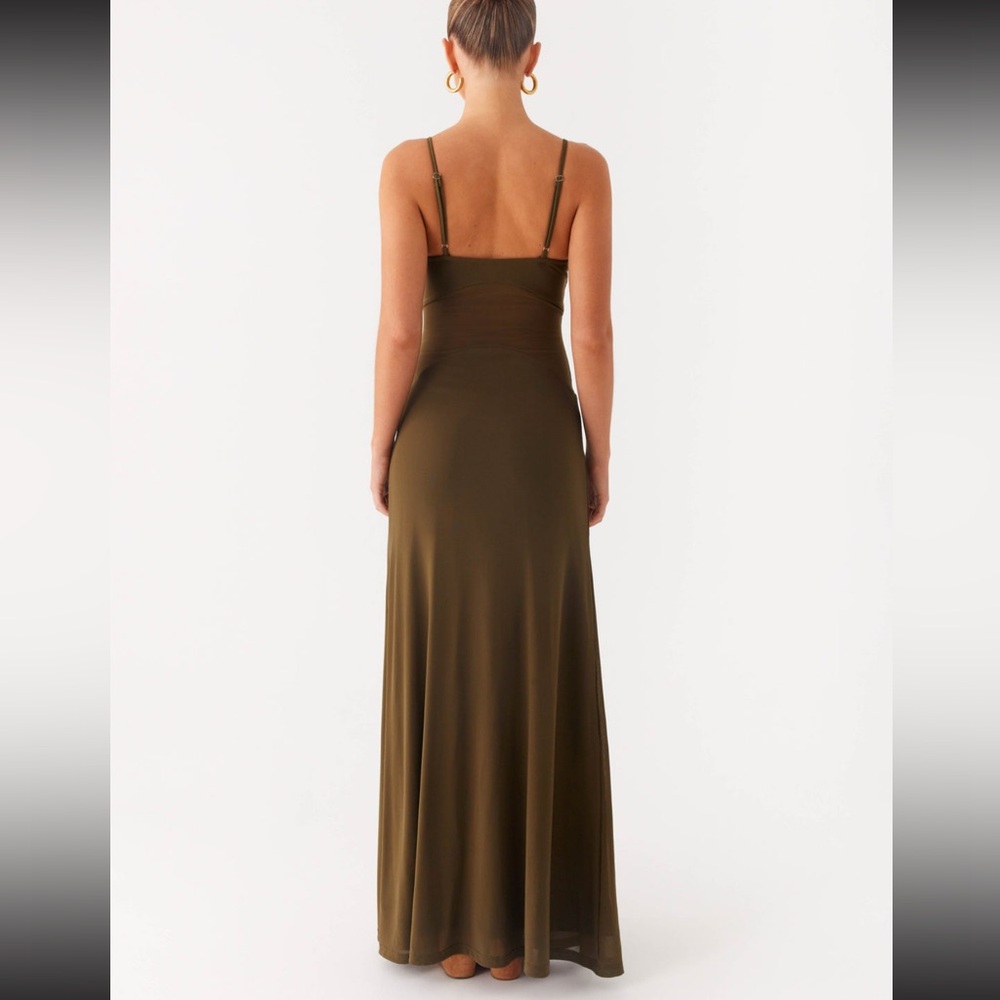 Peppermayo Khaki Starfall Maxi Dress - Picture 3 of 4